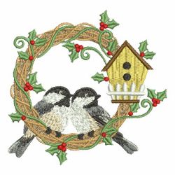 Winter Chickadee 01 machine embroidery designs