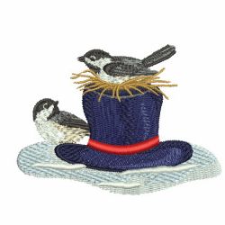 Winter Chickadee 02 machine embroidery designs