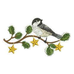 Winter Chickadee 03 machine embroidery designs