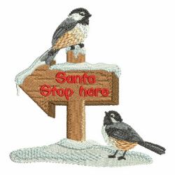 Winter Chickadee 04 machine embroidery designs