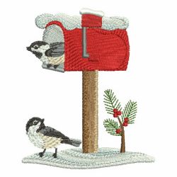 Winter Chickadee 08 machine embroidery designs