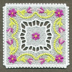 FSL Floral Coasters 04 machine embroidery designs