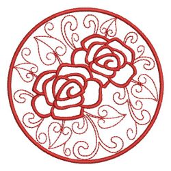 Redwork Roses 3 06(Sm) machine embroidery designs