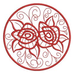 Redwork Roses 3 09(Lg) machine embroidery designs