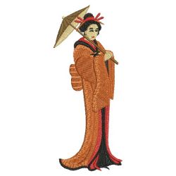 Geisha machine embroidery designs