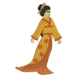 Geisha 08 machine embroidery designs