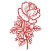 Redwork Roses 2 11(Lg)