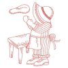 Redwork Sunbonnet Fun 10(Sm)