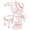 Redwork Sunbonnet Fun 10(Sm)