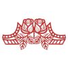 Redwork Rose Borders(Lg)