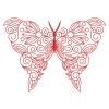 Redwork Floral Butterflies 07(Md)