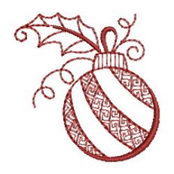 Redwork Christmas Bells 03 machine embroidery designs