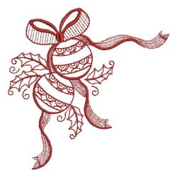 Redwork Christmas Bells 05 machine embroidery designs