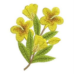 Yellow Jasmine 01 machine embroidery designs