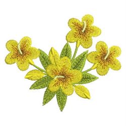 Yellow Jasmine 03 machine embroidery designs