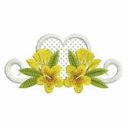 Yellow Jasmine 04 machine embroidery designs