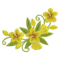 Yellow Jasmine 07 machine embroidery designs