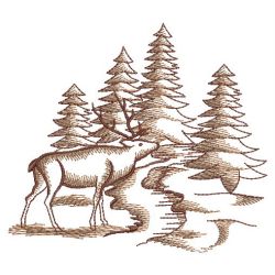 Toile Christmas Scene 05(Md) machine embroidery designs