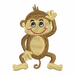 Playful Monkeys 04 machine embroidery designs