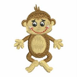 Playful Monkeys 05 machine embroidery designs