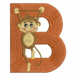 Monkey Alphabets Uppercase 02