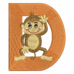 Monkey Alphabets Uppercase 04
