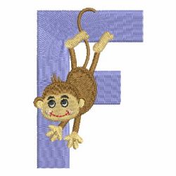 Monkey Alphabets Uppercase 06 machine embroidery designs