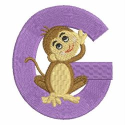 Monkey Alphabets Uppercase 07