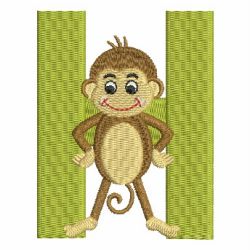 Monkey Alphabets Uppercase 08