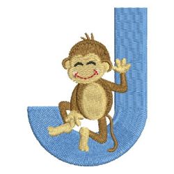 Monkey Alphabets Uppercase 10 machine embroidery designs
