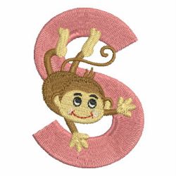 Monkey Alphabets Uppercase 19