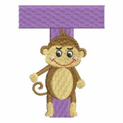 Monkey Alphabets Uppercase 20 machine embroidery designs