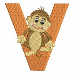 Monkey Alphabets Uppercase 22