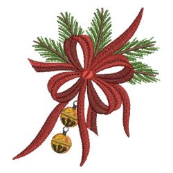Christmas Bows 02 machine embroidery designs