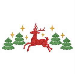 Christmas Reindeer Borders 01(Lg) machine embroidery designs