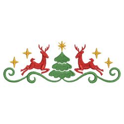 Christmas Reindeer Borders 02(Md) machine embroidery designs