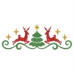 Christmas Reindeer Borders 02(Md) machine embroidery designs