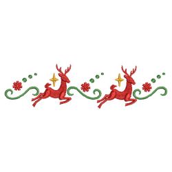 Christmas Reindeer Borders 06(Sm) machine embroidery designs