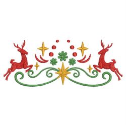 Christmas Reindeer Borders 09(Sm) machine embroidery designs