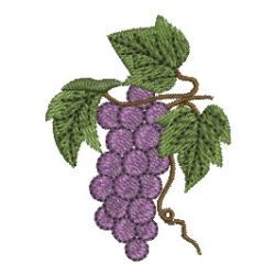Grapes 01 machine embroidery designs