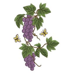 Grapes 02 machine embroidery designs