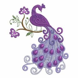 Jacobean Peacocks machine embroidery designs