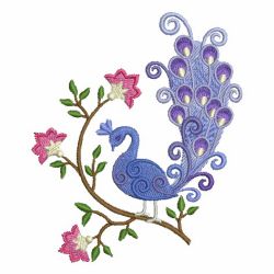 Jacobean Peacocks 04 machine embroidery designs