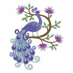 Jacobean Peacocks 07 machine embroidery designs