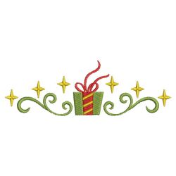 Christmas Gift Borders(Md) machine embroidery designs