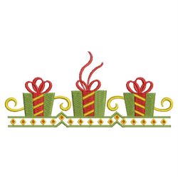 Christmas Gift Borders 04(Md) machine embroidery designs