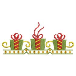 Christmas Gift Borders 04(Lg) machine embroidery designs