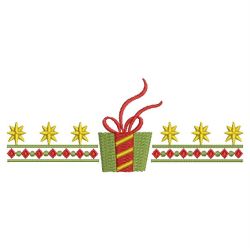 Christmas Gift Borders 09(Md) machine embroidery designs