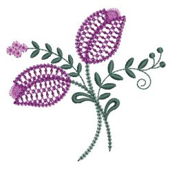 Heirloom Flower Buds 01 machine embroidery designs