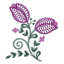 Heirloom Flower Buds 02 machine embroidery designs